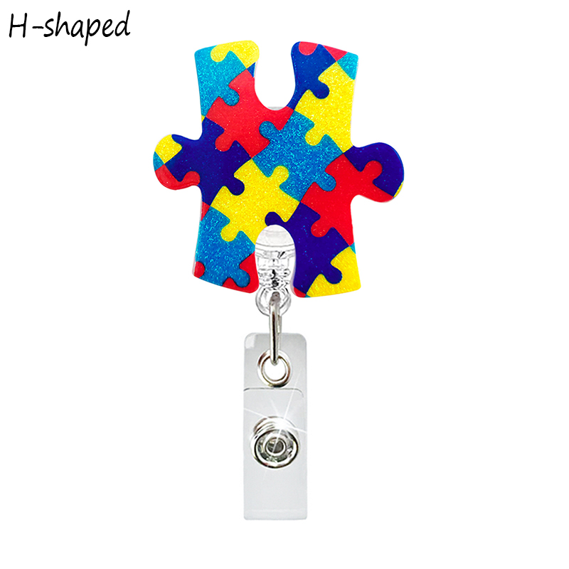 Autism Acrylic Teacher Badge Reel