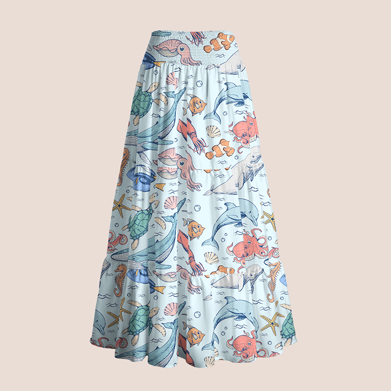 We Are Different But We All Swim Together Teacher Tiered Skirt