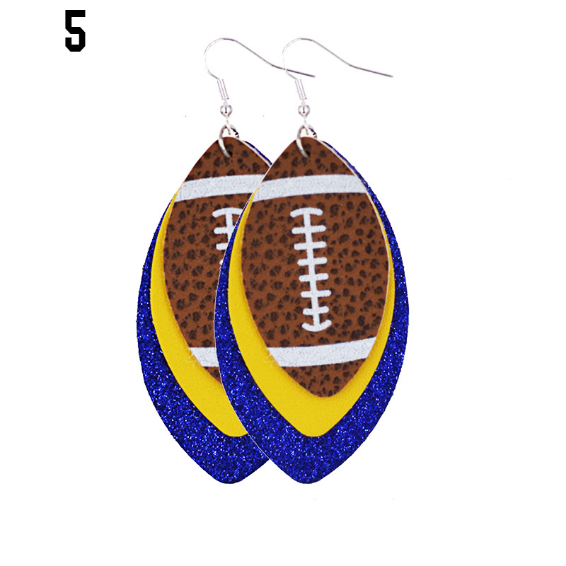 Football Leather Earrings