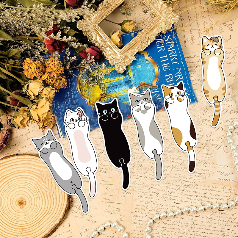 30PCS Cute Cat Teacher Bookmark