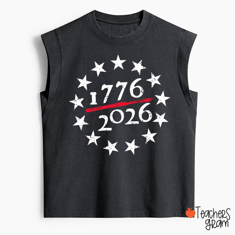 USA 250th Anniversary Teacher Washed Tank Top