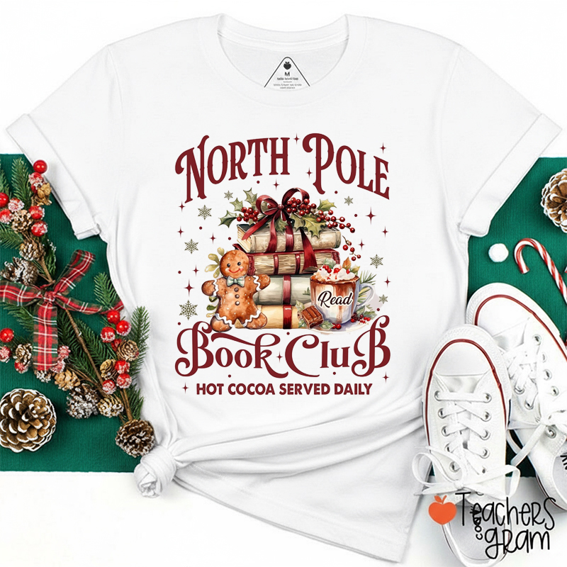 All Booked For Christmas Teacher T-Shirt