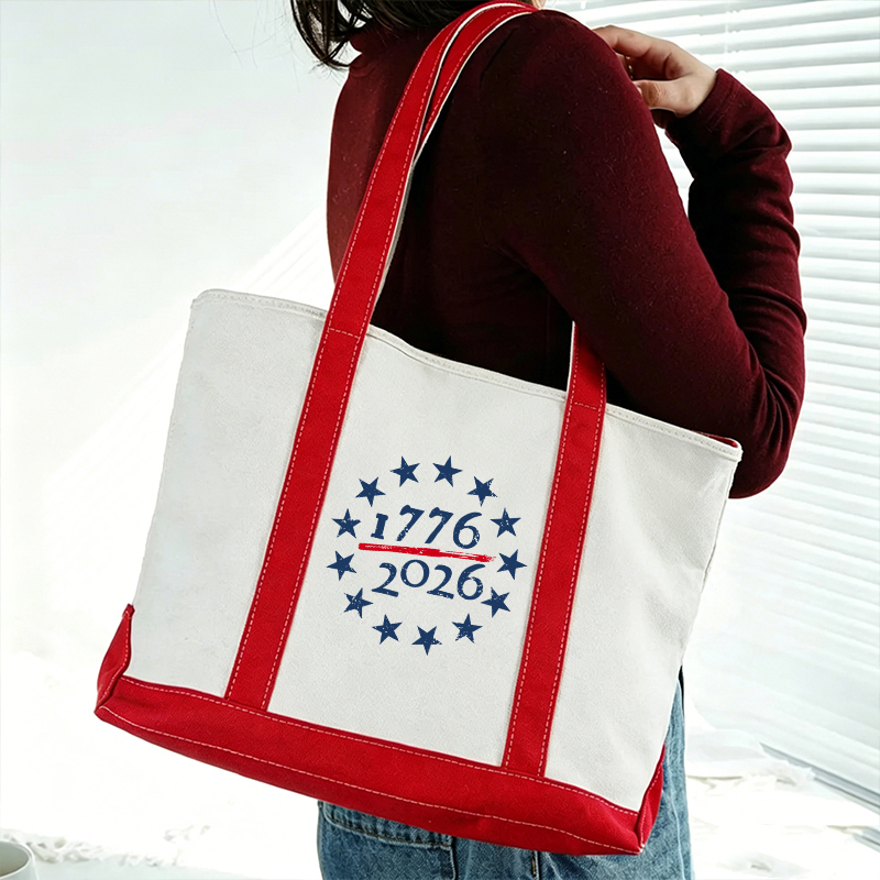 USA 250th Anniversary Teacher Canvas Tote Bag