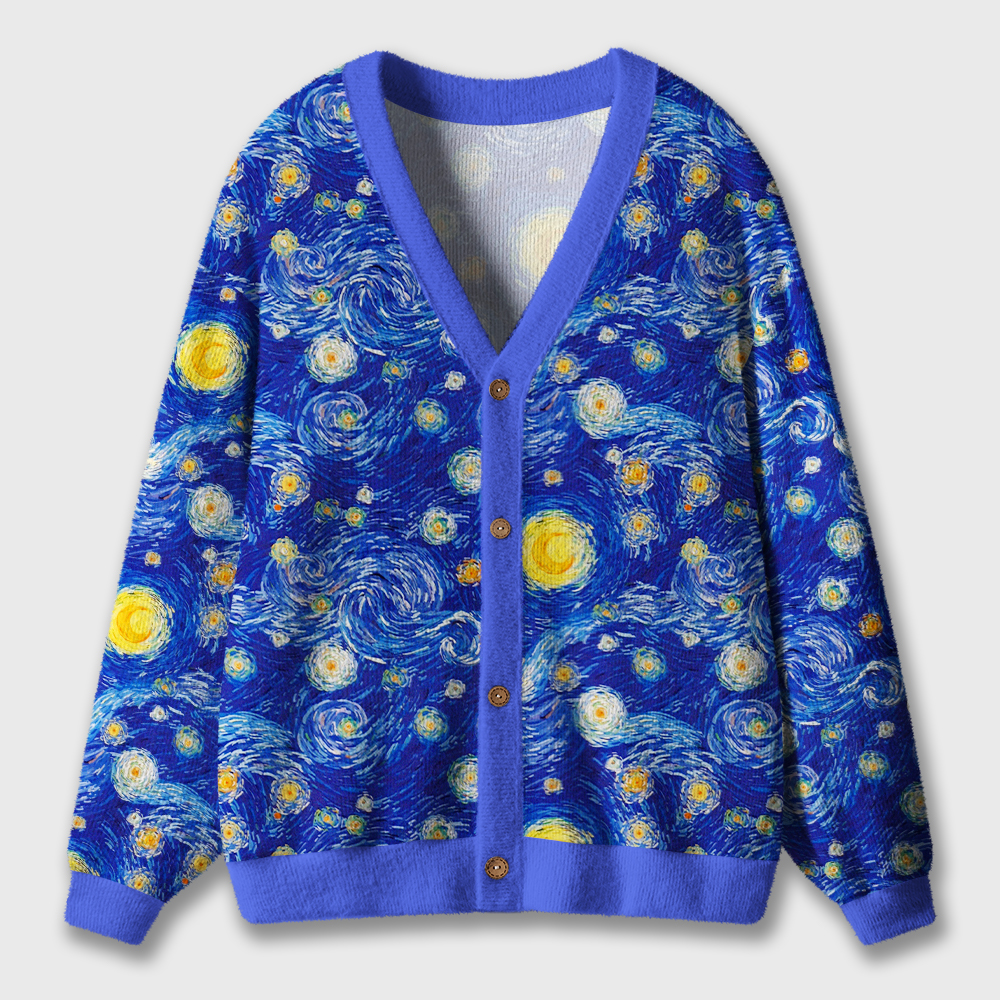 Night Of Stars And Moon Teacher Ugly Cardigan Sweaters