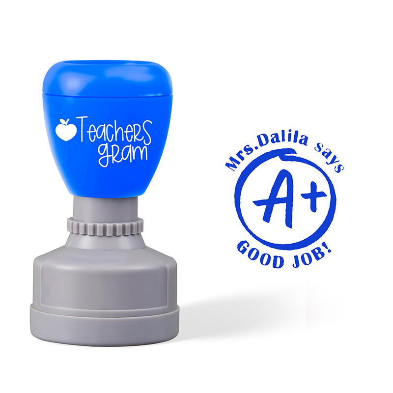 Personalized Good Job Teacher Stamp