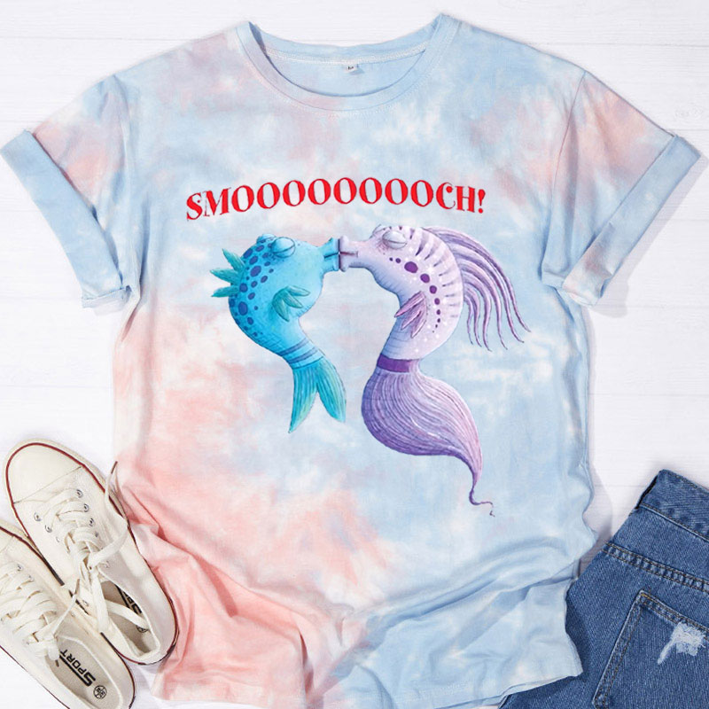Smooooch Teacher Tie-dye T-Shirt