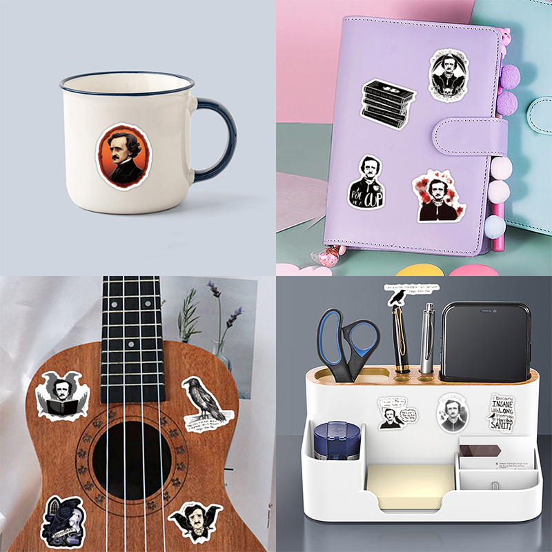 Edgar Allan Poe 60 PCS Stickers Pack