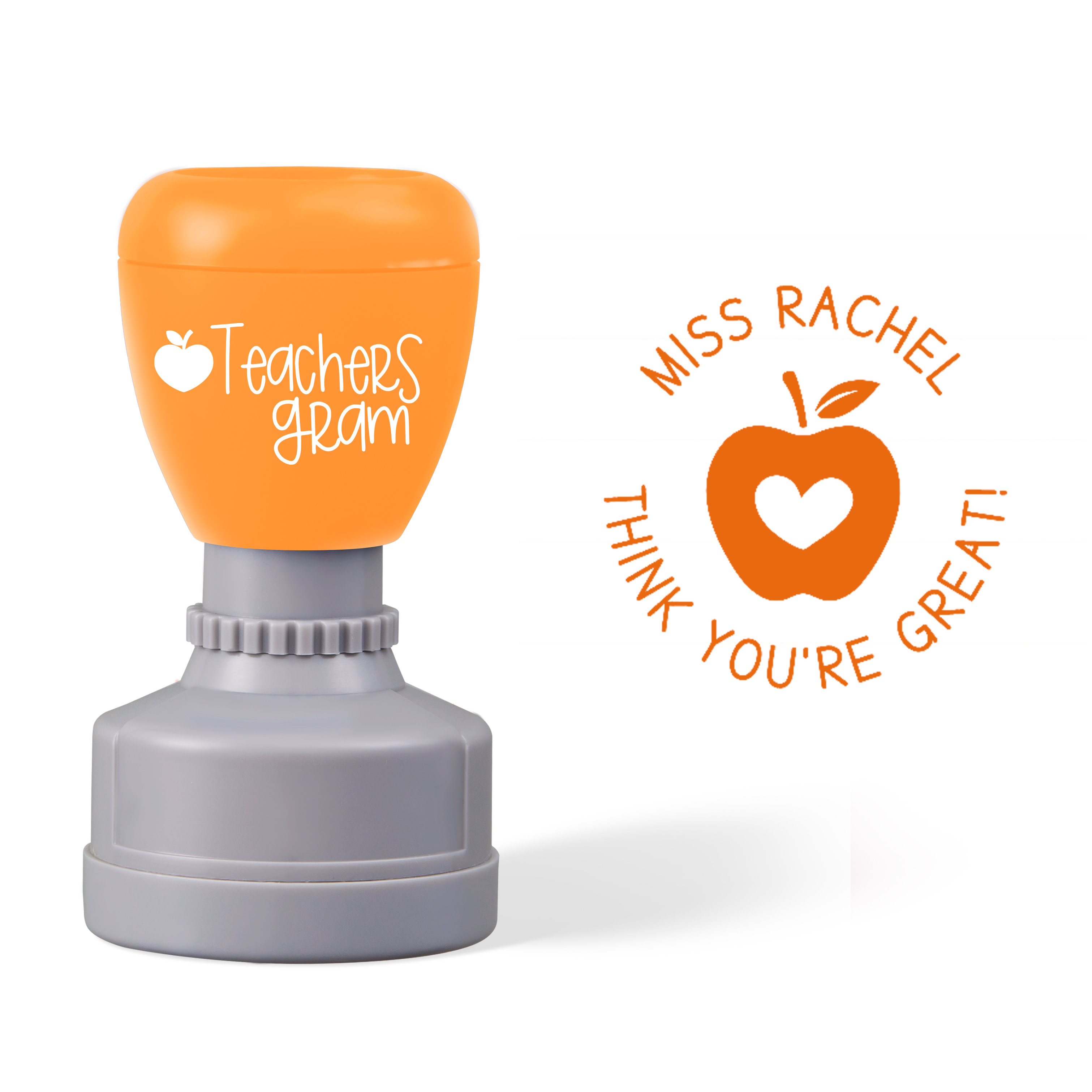Personalized Name Think You Are Great Teacher Stamp