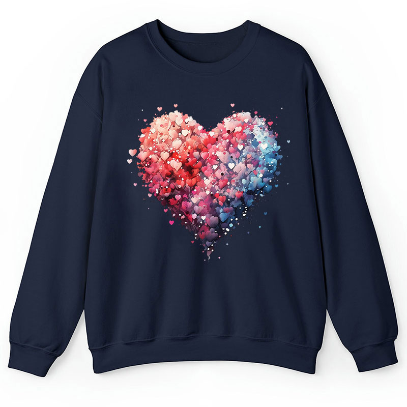 Bubble Heart Teacher Sweatshirt