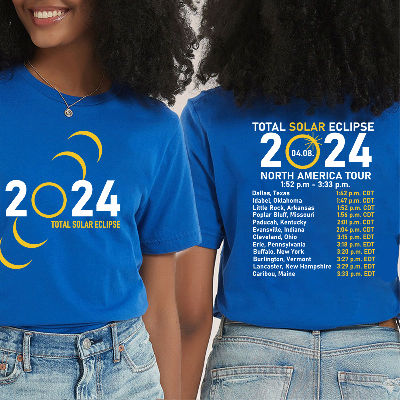 Total Solar Eclipse Teacher Two Sided T-Shirt
