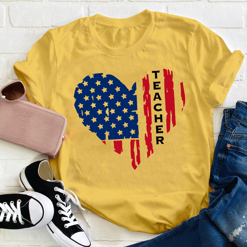 Independence Day Teacher T-Shirt