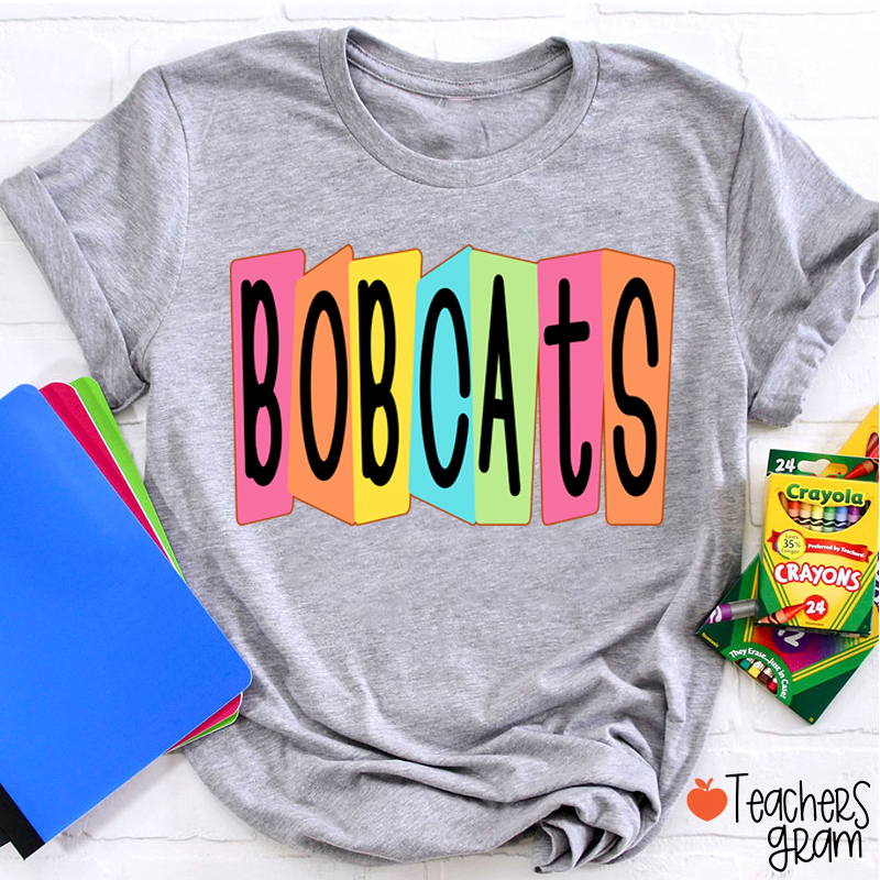 Personalized Mascot Or Grade Retro Colorful Billboard Teacher T-Shirt