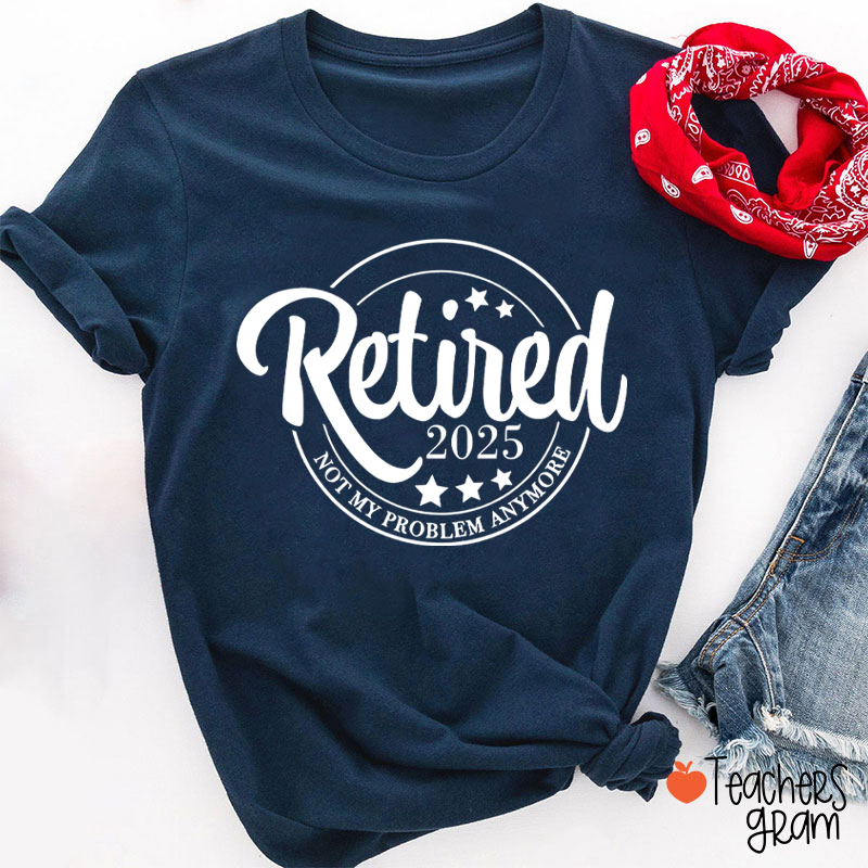 Personalized Year Retirement Gift Teacher T-Shirt