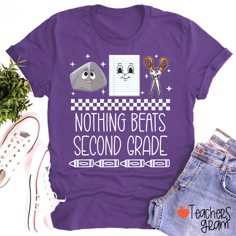 Personalized Grade Rock Paper Scissors Teacher T-Shirt