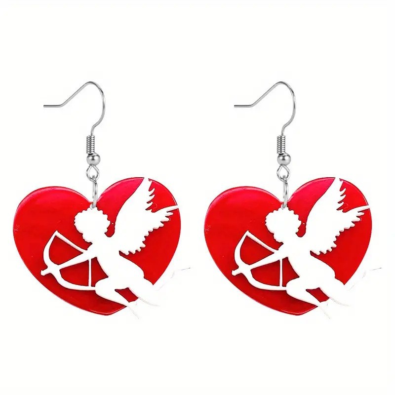 Cupid Angel Teacher Acrylic Earrings