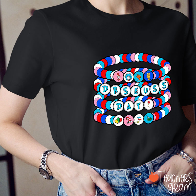 Reading Day Beads Teacher T-Shirt