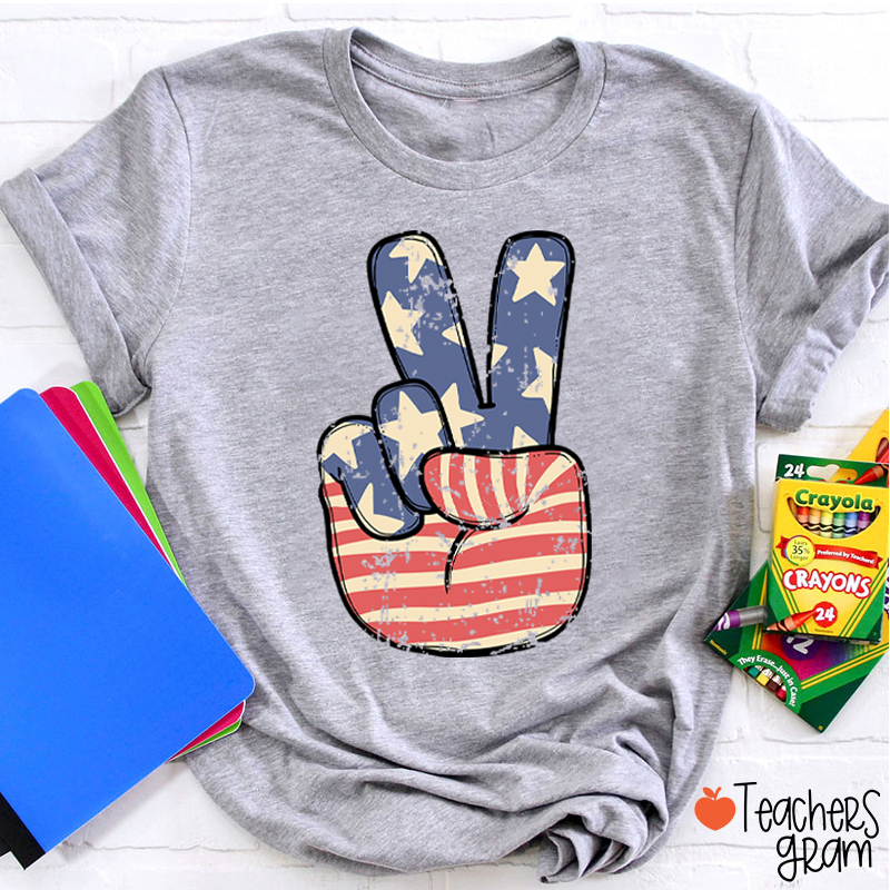 America Peace Teacher T-Shirt