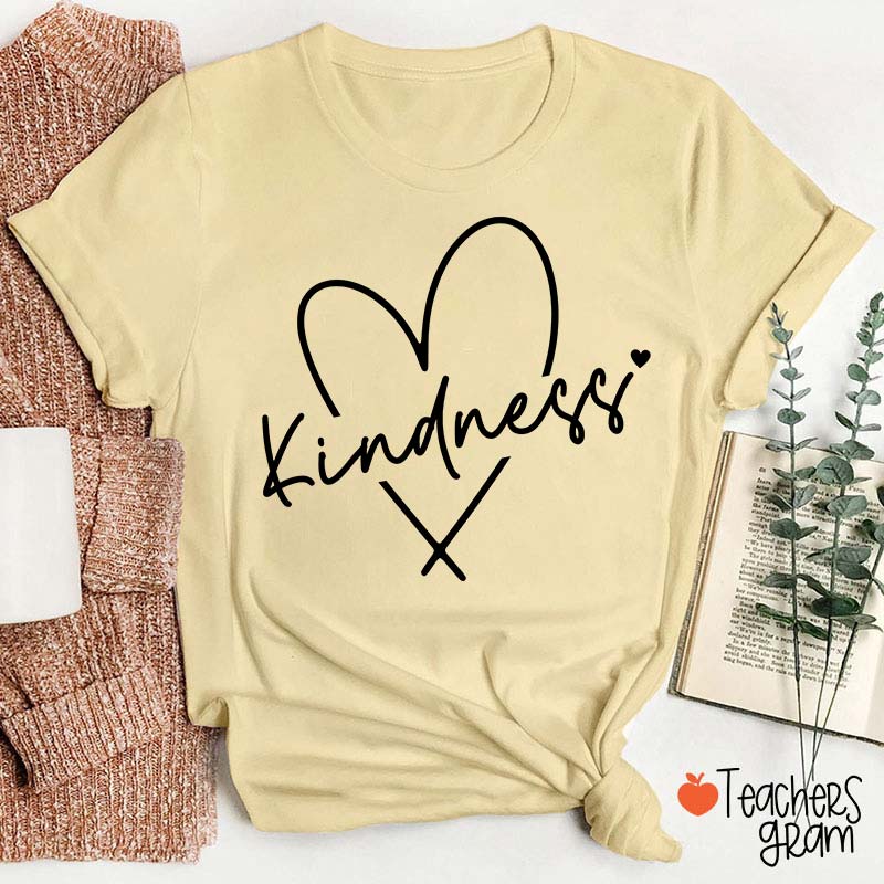 Kindness Valentine's Day Teacher T-Shirt