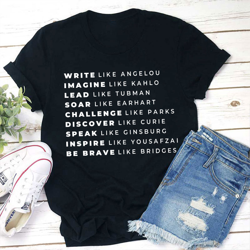 Empowered Women Teacher T-Shirt