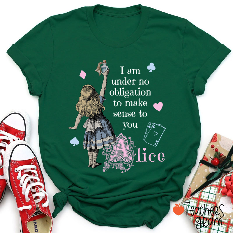 Vintage Alice in Wonderland Teacher T-Shirt