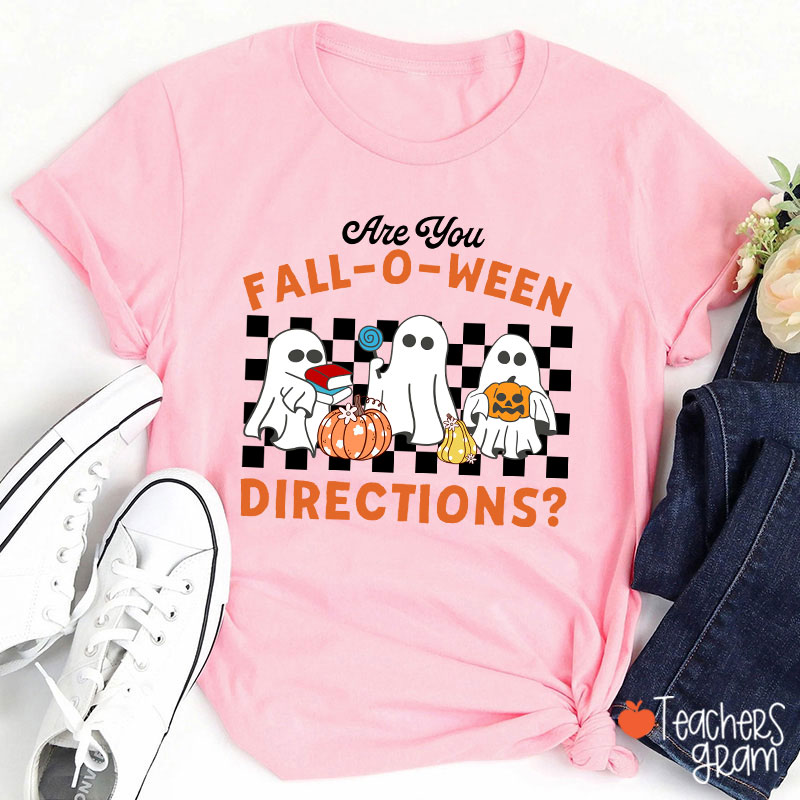 Fall-O-Ween Directions Teacher T-Shirt