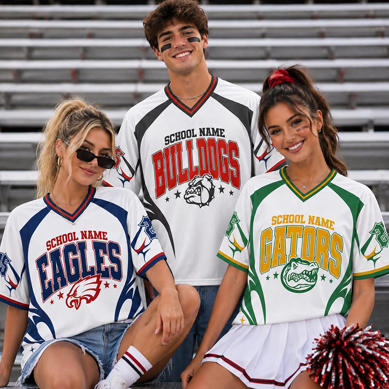 Personalized Mascot School Spirit Game Day Teacher Mesh Jersey