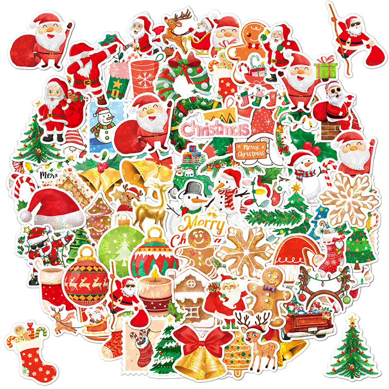 Waterproof Christmas 100 PCS Teacher Stickers Pack