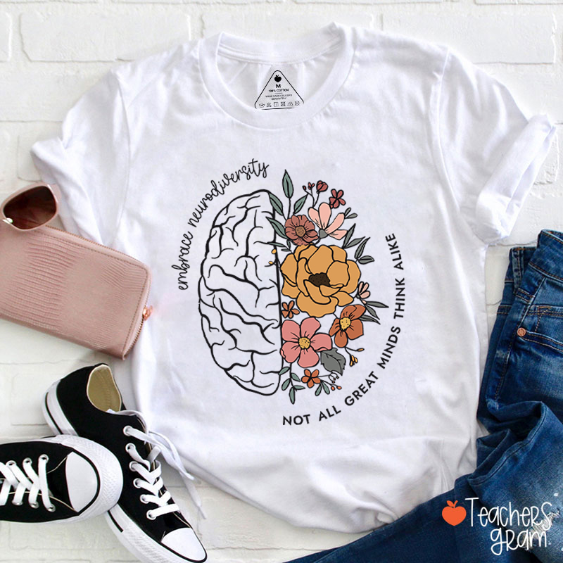 Embrace Neurodiversity Teacher T-Shirt