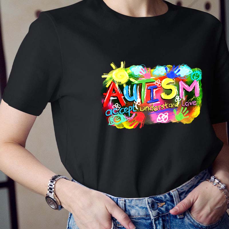 Autism Accept Understand Love Teacher T-Shirt