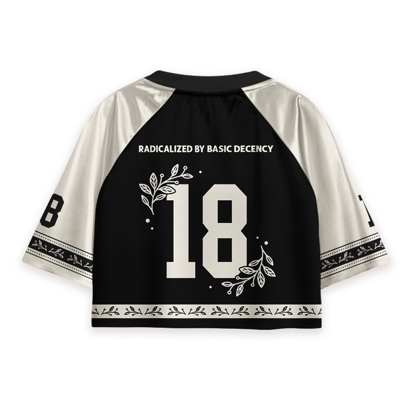 Radicalized By Basic Decency Teacher Crop Jersey