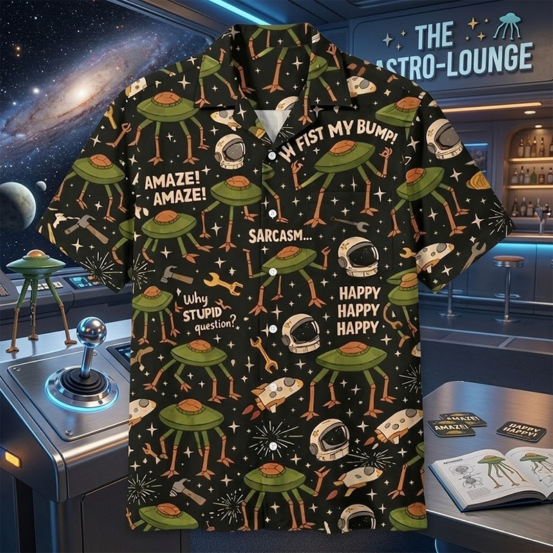 Rocky Inspired Sci Fi Teacher Short Sleeve Shirt