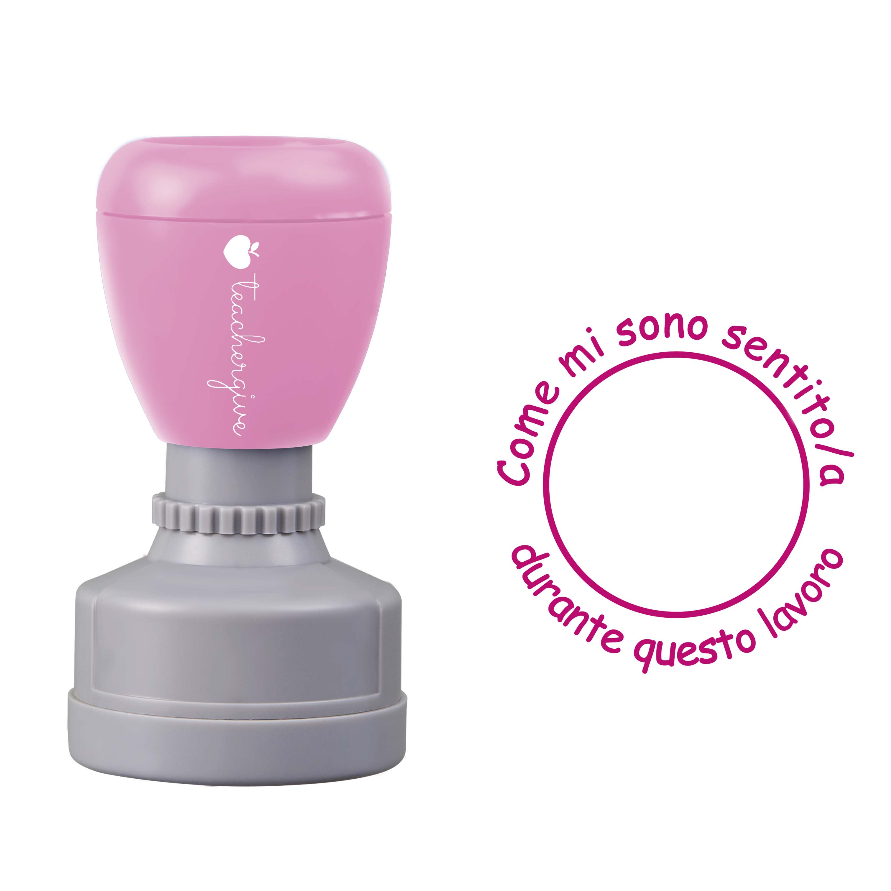 Come mi sono sentito/a durante questo lavoro Teacher Stamp