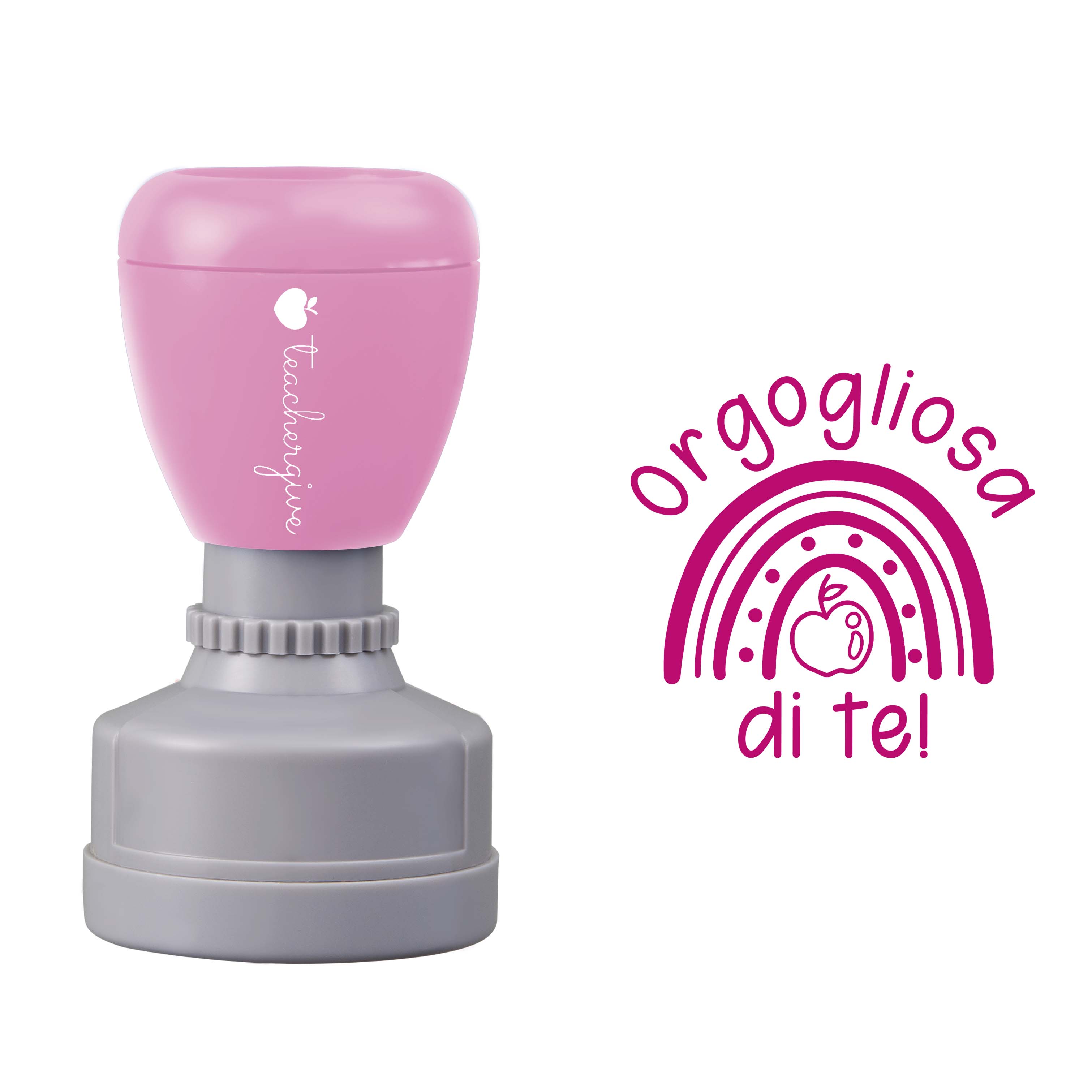 Orgogliosa di te Teacher Stamp