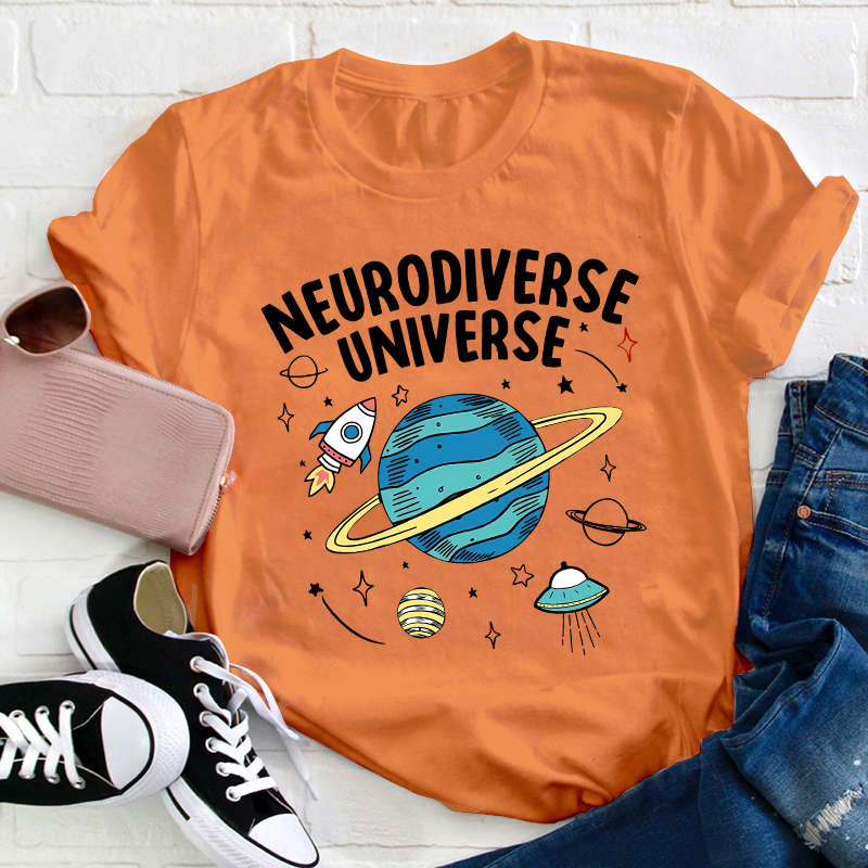 Neurodiverse Universe Teacher T-Shirt