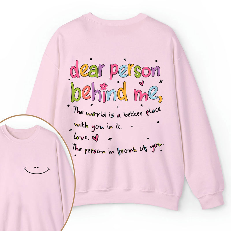 Happy Face Teacher Two Sided Sweatshirt