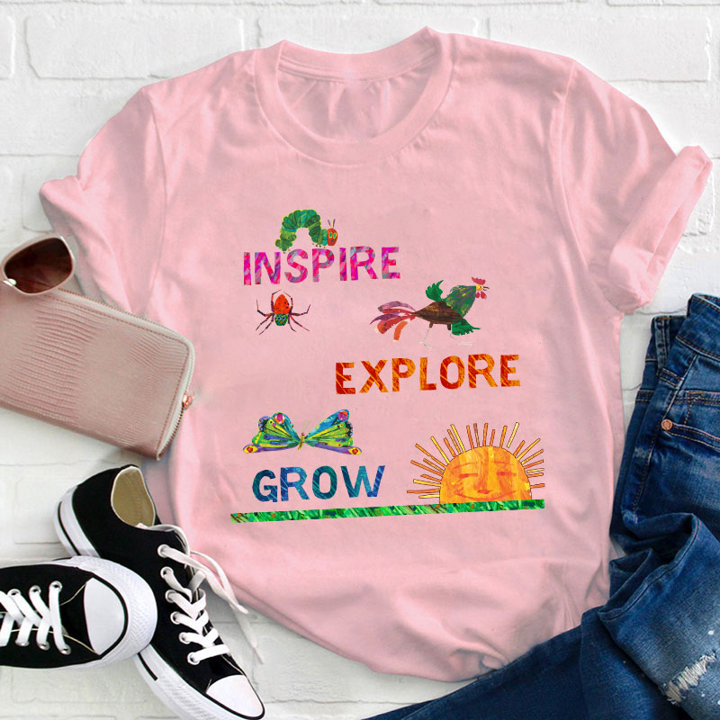 Inspire Explore Grow Teacher T-Shirt