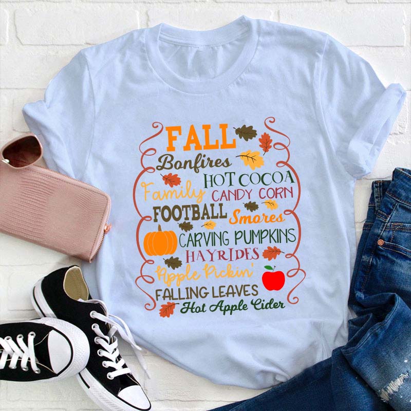 These Make Fall Better Teacher T-Shirt