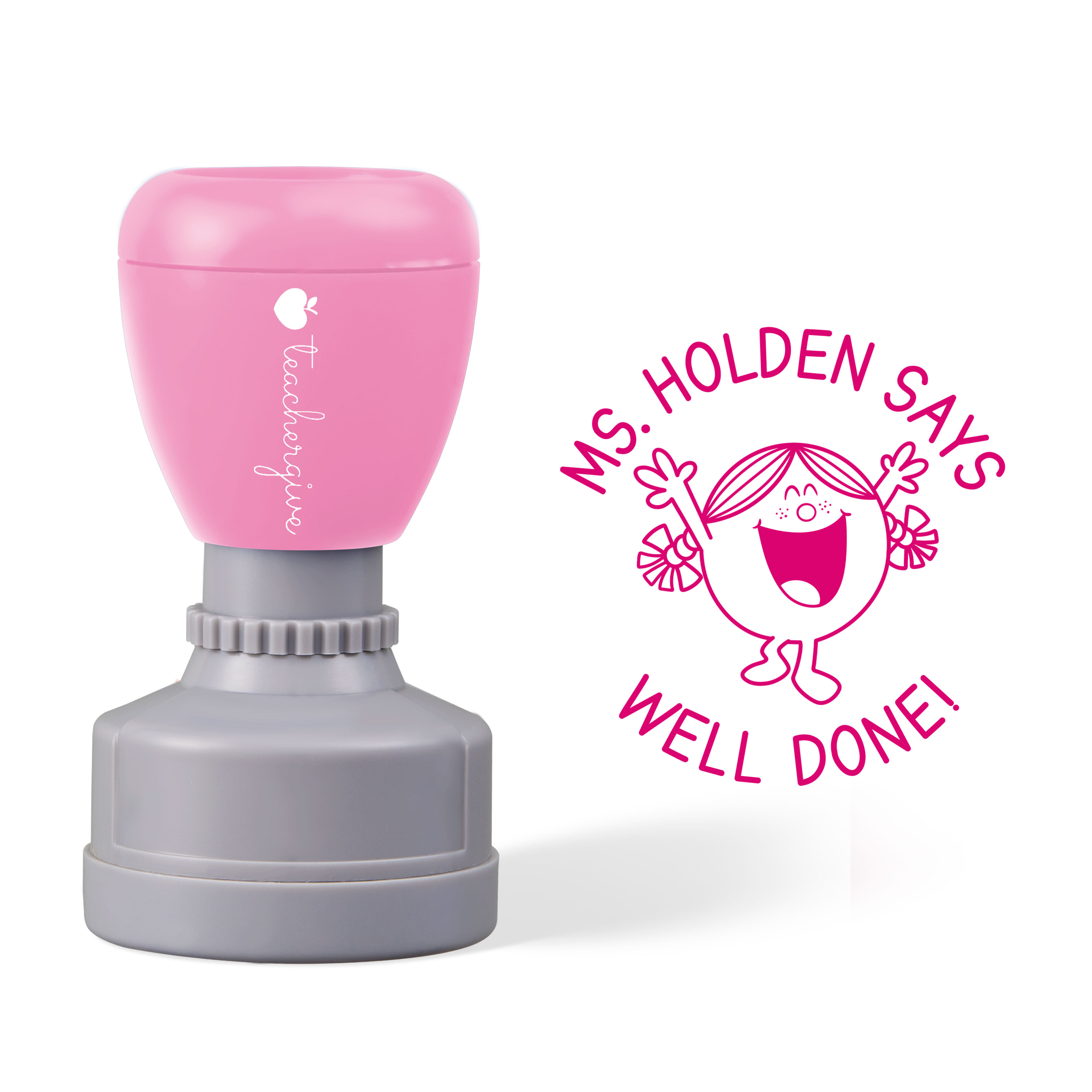 Personalized Name Well Done Teacher Stamp