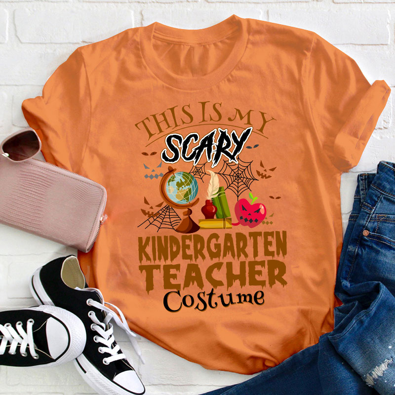 Personalized Grade This Is My Scary Costume Teacher T-Shirt