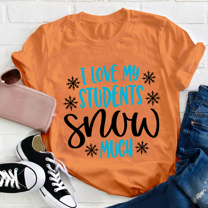 I Love My Students Snow Much Teacher T-Shirt
