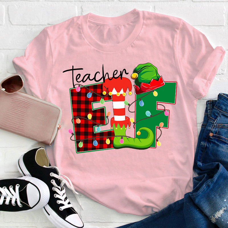 Christmas Elf Teacher T-Shirt