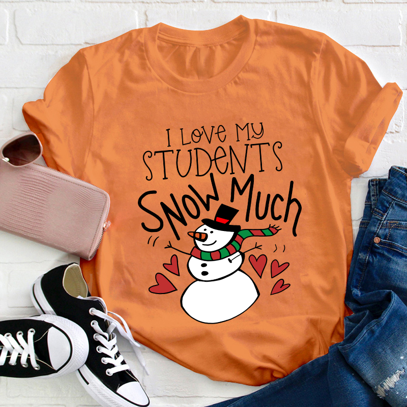 I Love My Students Snow Much Teacher T-Shirt
