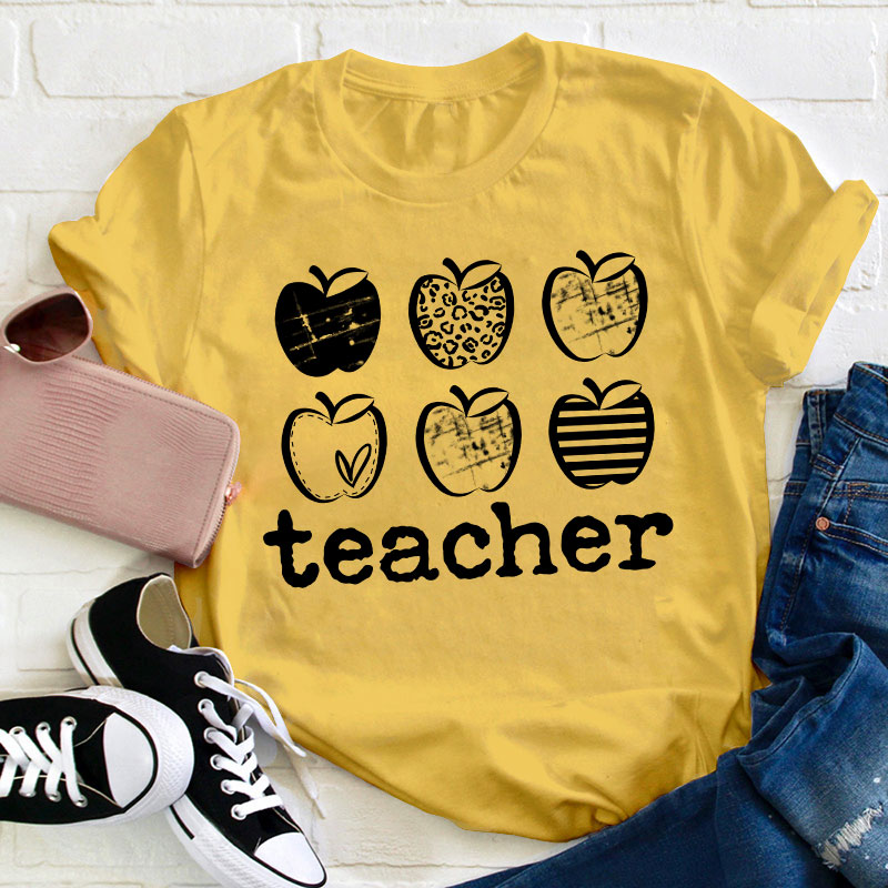 Different Apples Teacher T-Shirt