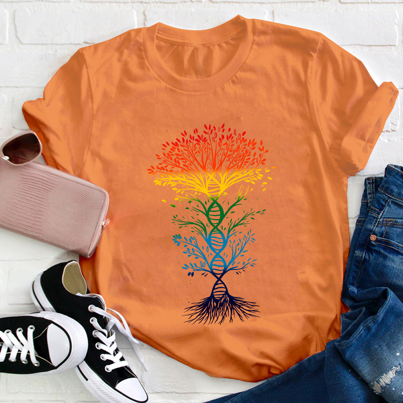 DNA Tree Of Life Teacher T-Shirt