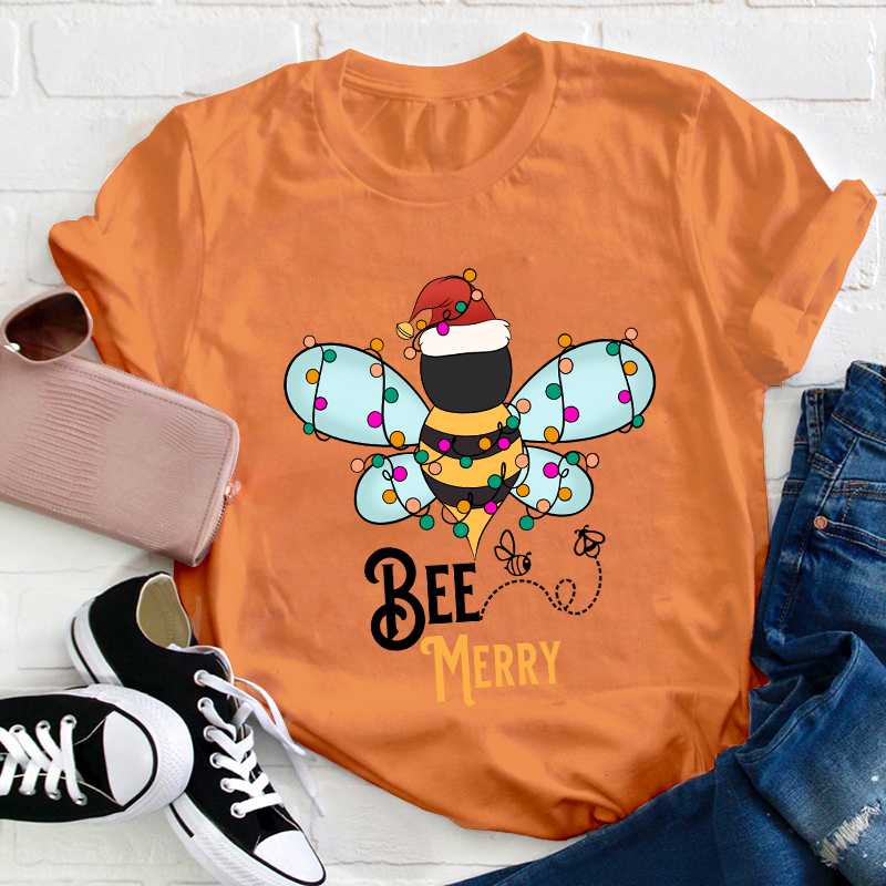 Bee Merry Teacher T-Shirt
