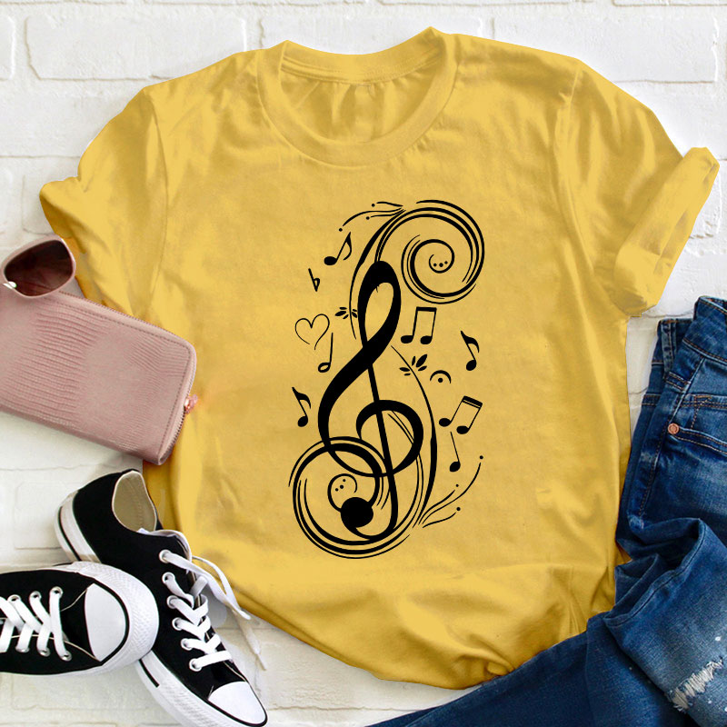 Musical Note Teacher T-Shirt