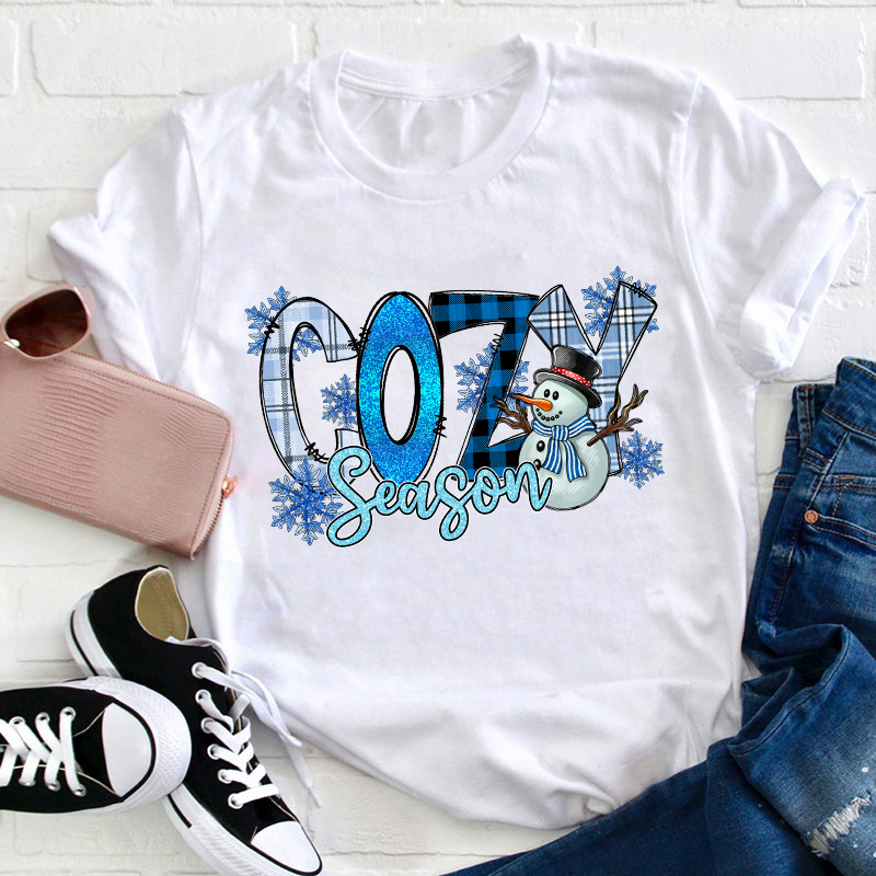 Cozy Season Teacher T-Shirt