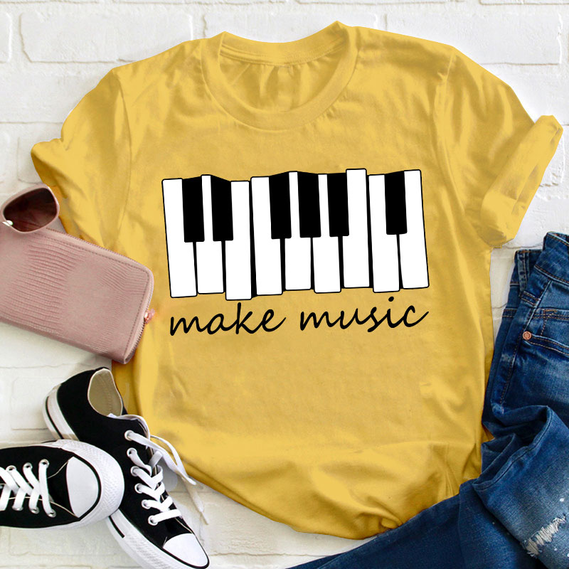 Piano Make Music Teacher T-Shirt
