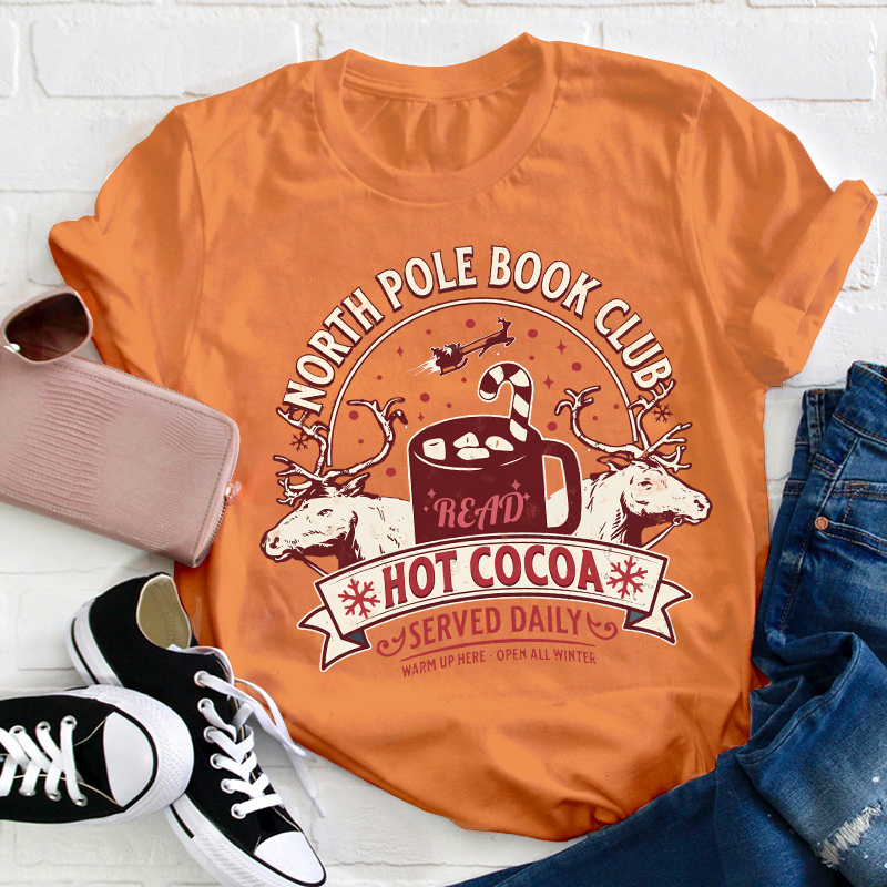 North Pole Book Club Teacher T-Shirt