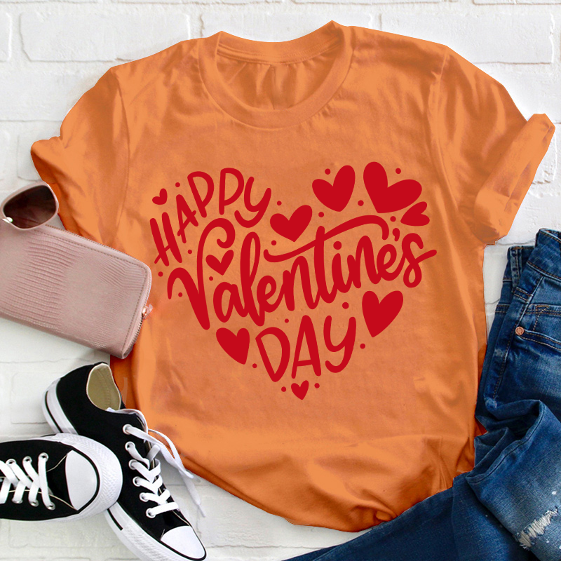 Happy Valentine's Day Teacher T-Shirt